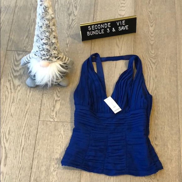 Royal blue Bebe halter - Picture 1 of 4